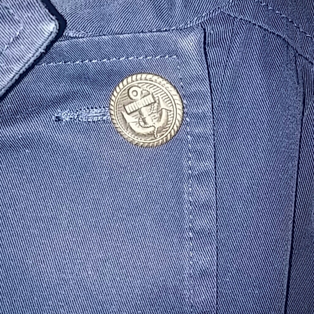 Denim Button-Down Blue Jacket With Lining - image 5